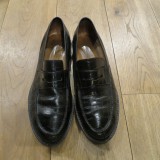 RALPH LAUREN / embossing leather shoes