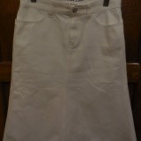 Ralph Lauren / White Denim Skirt