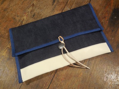 JAPAN BLUE JEANS Denim Clutch Back