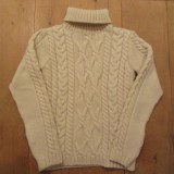 SALE Recommend Item !!!! / Ladies / Kilkeel / Turtle-neck Fishermans Sweater