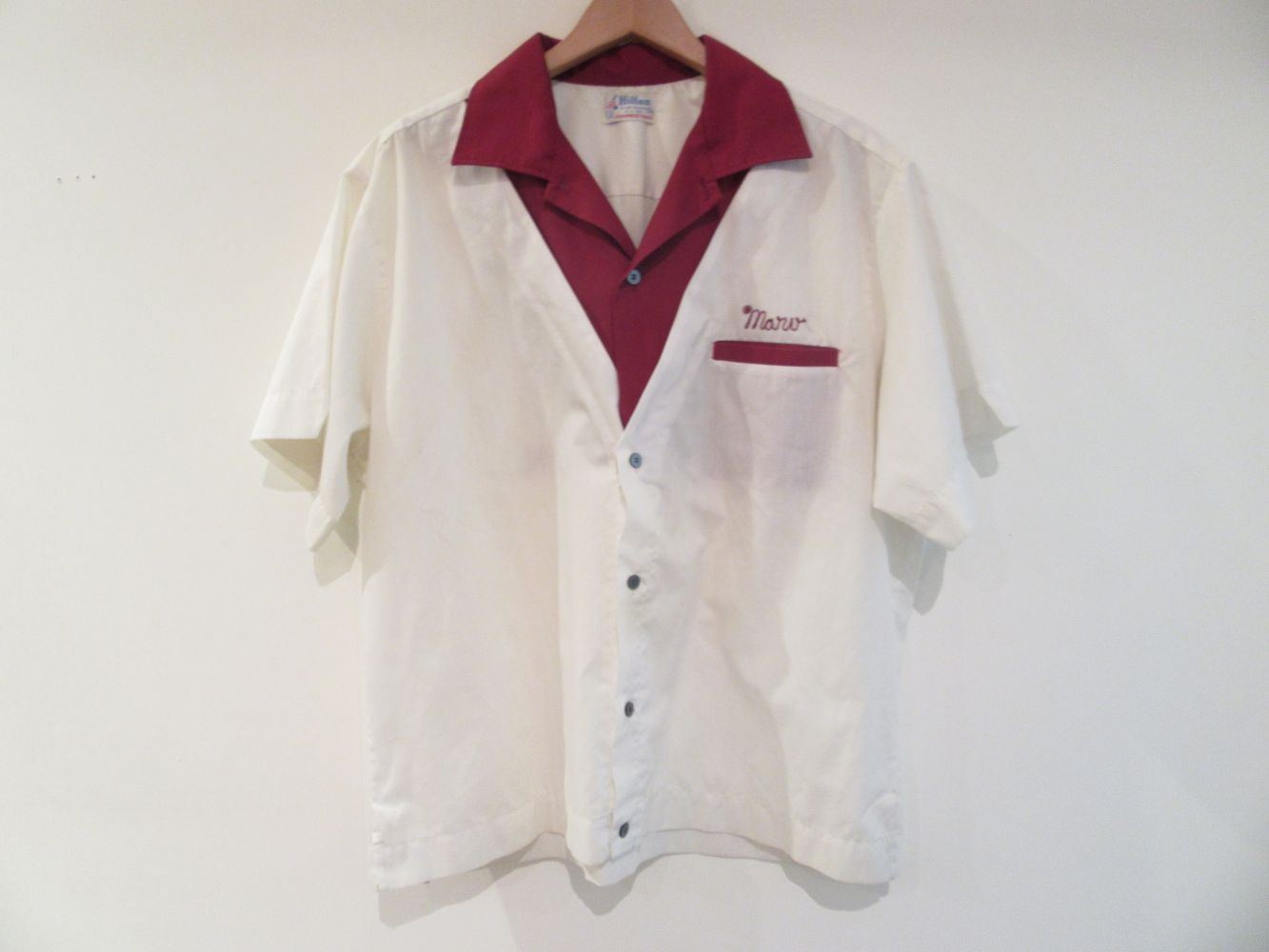 【超希少】60s USA製　Russ マンシングウェア 刺繍ボーリングシャツ