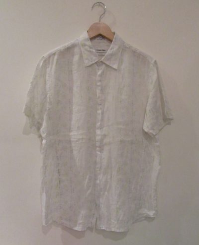 【Calvin Klein】　Used Linen S/S Shirts