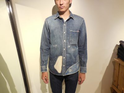 【JAPAN BLUE JEANS】 Re-make Denim Shirts