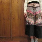 Ladies 80s Patchwork Skirt